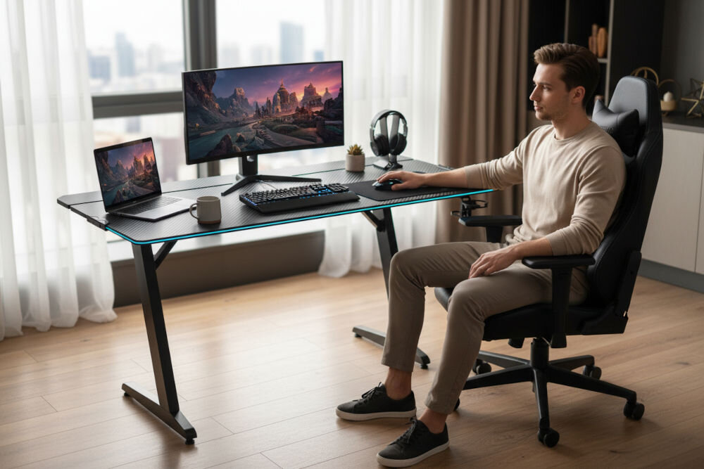 Biurko MAD DOG GD200K Czarny