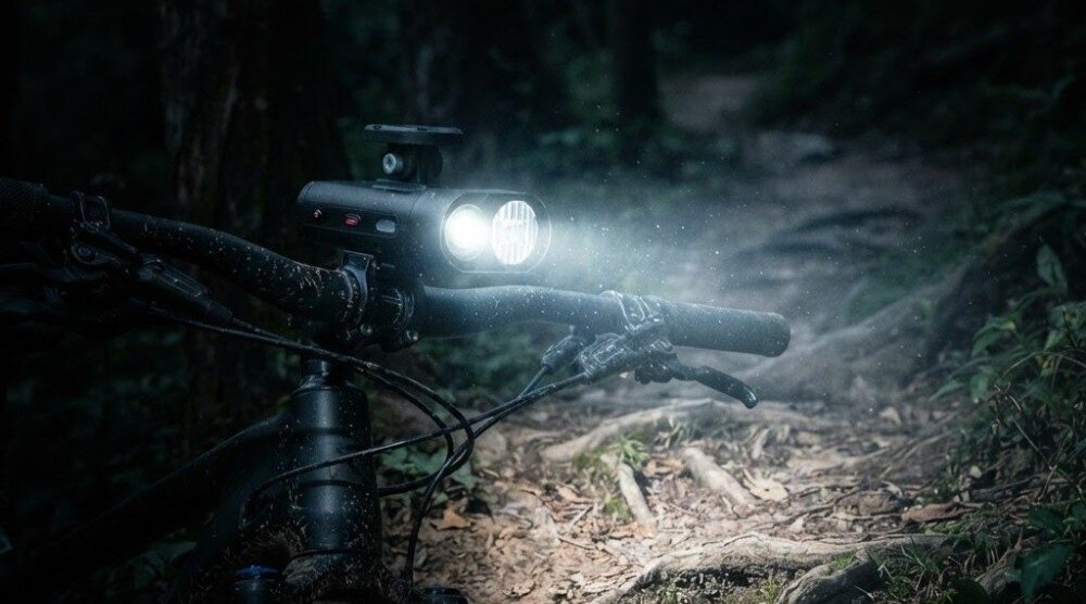 Lampka rowerowa DEDRA L0931 z funkcją powerbanka
