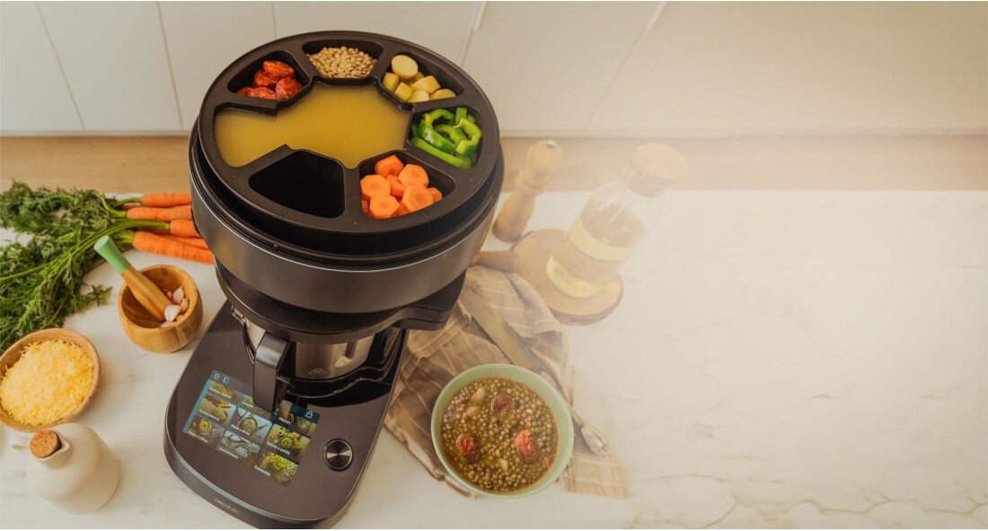 Robot wielofunkcyjny CECOTEC Mambo CooKing Victory (WiFi) z wagą i dostępem do ponad 1000 darmowych przepisów Czytelność i prostota obsługi 7-calowy ekran dotykowy z wbudowaną książką kucharską Jedno dotknięcie System Autocleaning Free Recipe Universe przepisy pomysły dostęp do wiedzy