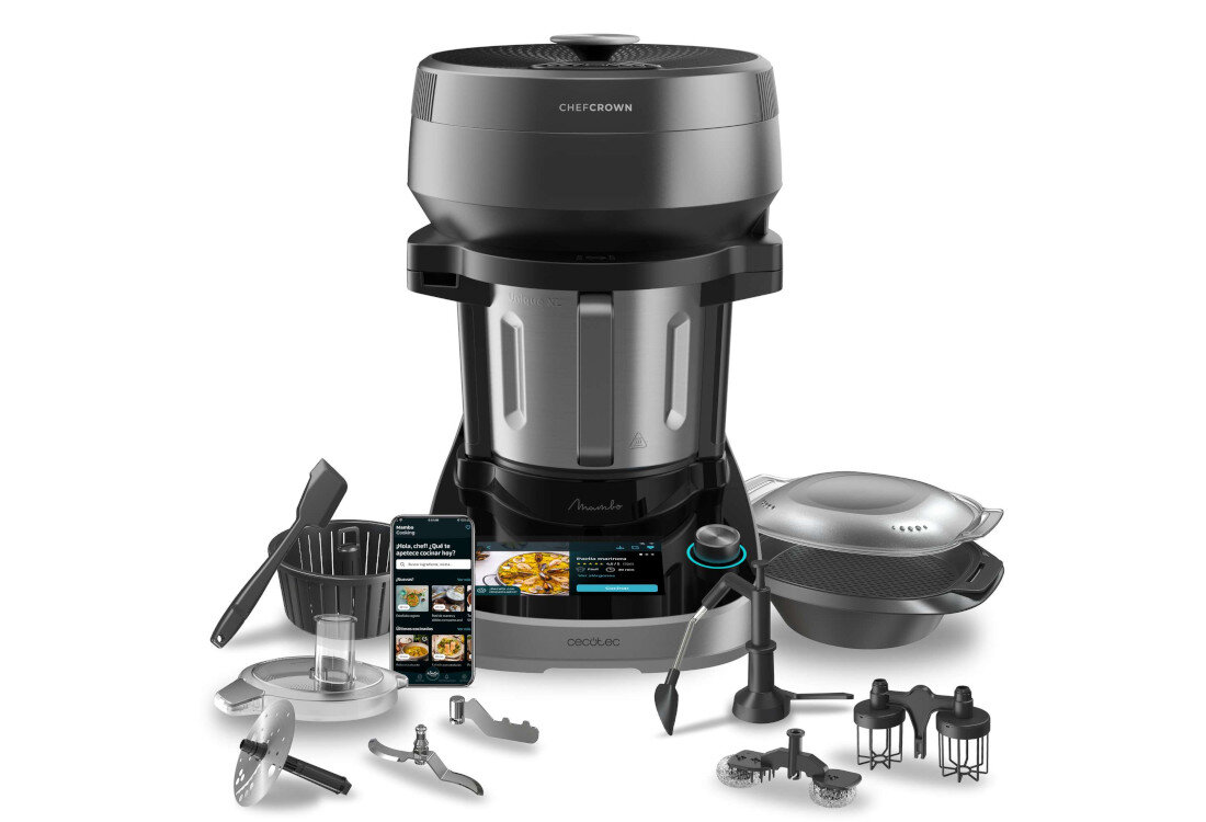 Wielofunkcyjny robot kuchenny CECOTEC Mambo CooKing Unique zestaw akcesoria komplet wypsoazenie