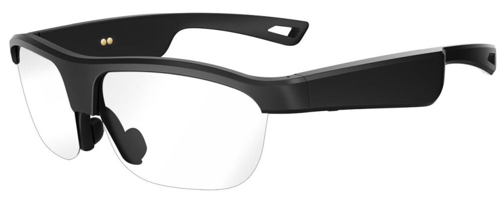 Okulary 4SMARTS SoundGlasses Sport Czarny okulary na bialym tle, open ear, utwory muzyka, dzialanie, okulary na bialym tle