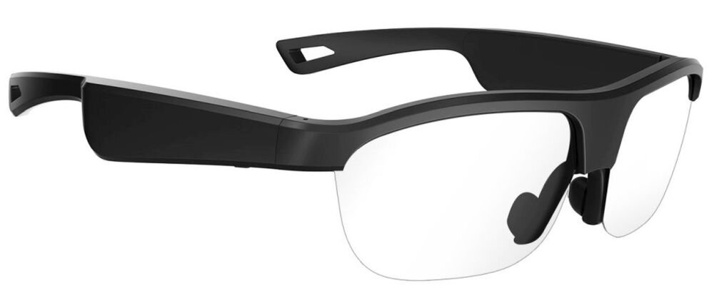 Okulary 4SMARTS SoundGlasses Sport Czarny widocznosc, ochrona, soczewki, giltr, warunki, okulary na bialym tle