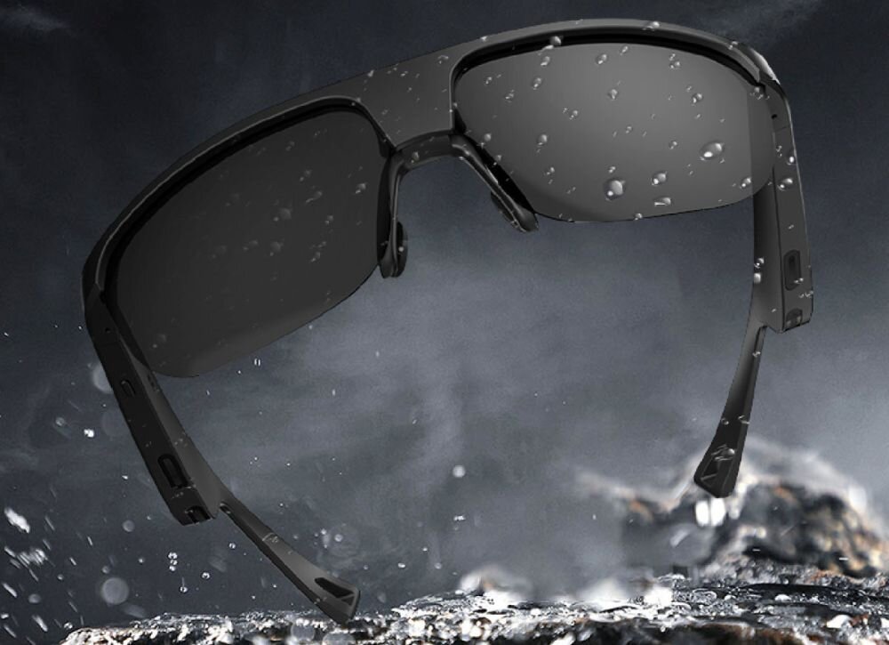 Okulary 4SMARTS SoundGlasses Sport Czarny pogoda, odpornosc, okulary zachlapanie wodą, trening, bloto, kurz, intensywnosc