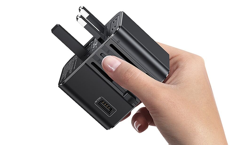 Ładowarka sieciowa USAMS Travel Adapter CC308 trwalosc wygoda, uzytkowanie ladowarka w rece, tworzywa abs, pc
