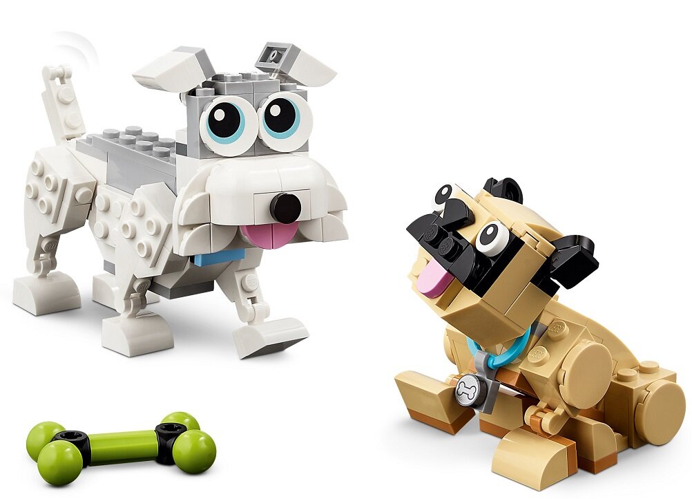 LEGO CREATOR Urocze psiaki 31137 dziecko kreatywność zabawa nauka rozwój klocki figurki minifigurki jakość tradycja konstrukcja nauka wyobraźnia role jakość bezpieczeństwo wyobraźnia budowanie pasja hobby funkcje instrukcja aplikacja LEGO Builder Psie przygody