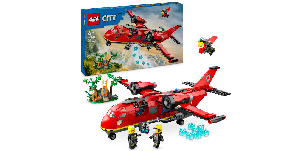 KLOCKI LEGO CITY STRAŻACKI SAMOLOT RATUNKOWY 60413 zestaw elementy dokumentacja