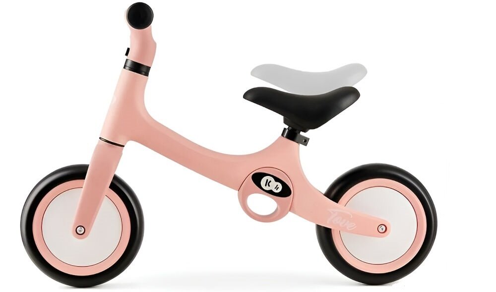 Rowerek biegowy KINDERKRAFT Tove Różowy białe tło różowy rowerek wymiary pokazana regulacja siodełka regulowane siodełko od 30 do 35 cm dopasowanie wysokości do wzrostu malucha wierny towarzysz dziecięcych przygód inteligentne ekonomiczne rozwiązanie