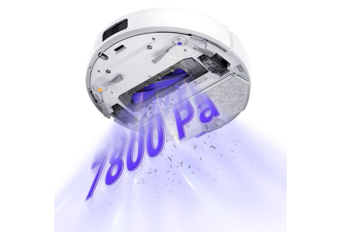 Robot sprzątający NARWAL Freo X Plus Moc, która nie pomija niczego siła ssania kurz brud sierść dywany chodniki podłogi twarde Technologie tłumienia dźwięku działa cicho automatyczne opróżnianie jednorazowy worek HEPA