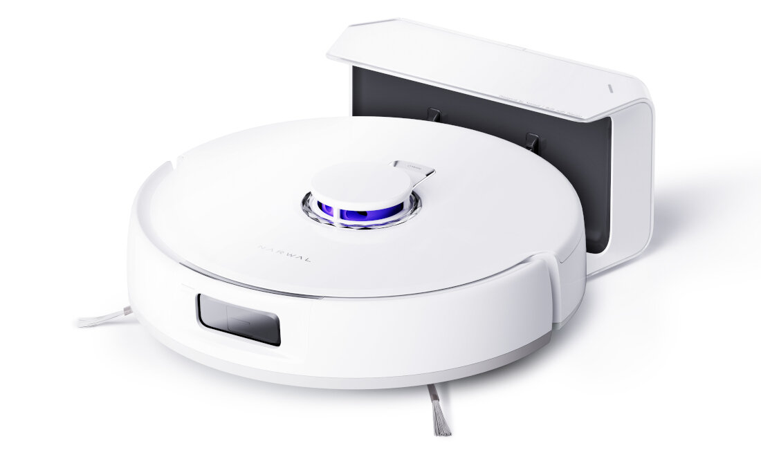 Robot sprzątający NARWAL Freo X Plus Omija przeszkody z precyzją System trzech laserów brak kolizji technologia LiDAR 360° efektywna trasa sprzątanie