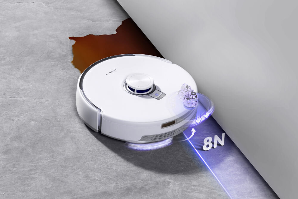 Robot sprzątający NARWAL Freo Z10 Biały Trudno dostępna miejsca Strategie czyszczenia krawędzi kontrola nacisku do 800 g docieranie rogi ściany