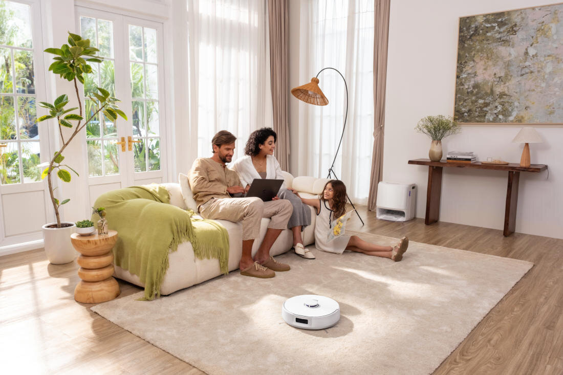 Robot sprzątający NARWAL Freo Z10 Biały Sprzyja domowemu relaksowi technologia redukcji hałasu głośność Komfort użytkowania efektywność działania