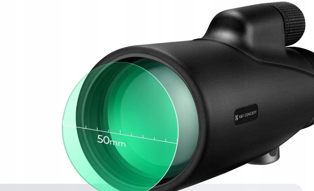 K&F Concept KF33.091 soczewka 50 mm, obserwacja przy słabym oświetleniu, jasny obraz
