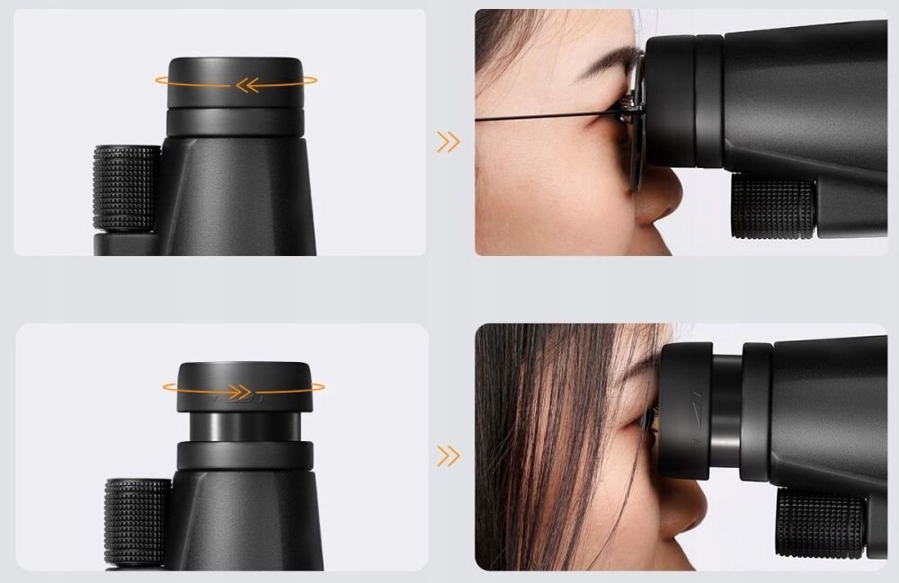 K&F Concept KF33.091 regulacja ostrości dioptrii, minimalna odległość 3 m, wygodne ustawianie obrazu