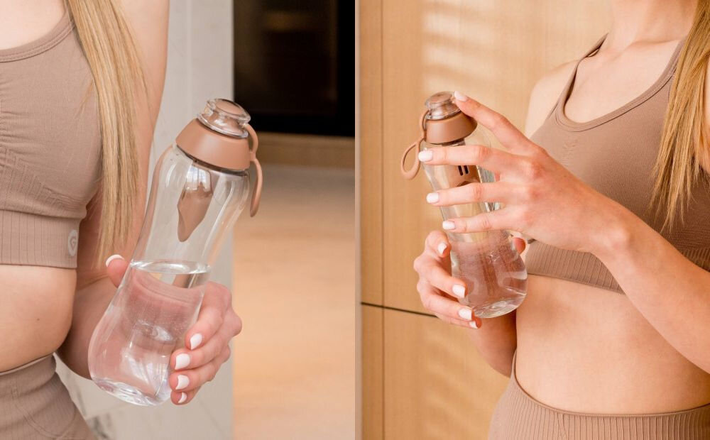 Butelka filtrująca DAFI Soft Doda 500 ml Mocha Mousse filtr węglowy zdrowie środowisko