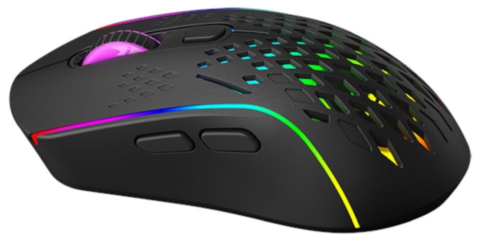 Mysz XTRIKE ME GW-611 czarna mysz na bialym tle tryb breathing podswietlenie rgb, kolory, sprzet, nastroj, funkcjonalnosc, estetyka