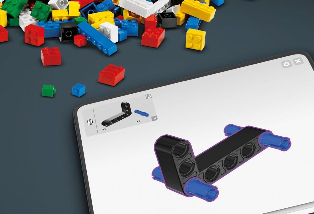 LEGO 42196 Technic Pomarańczowe Lamborghini Hurican Tecnica klocki elementy zabawa łączenie figurki akcesoria figurka zestaw budowanie instrukcja rozwój przebudowa