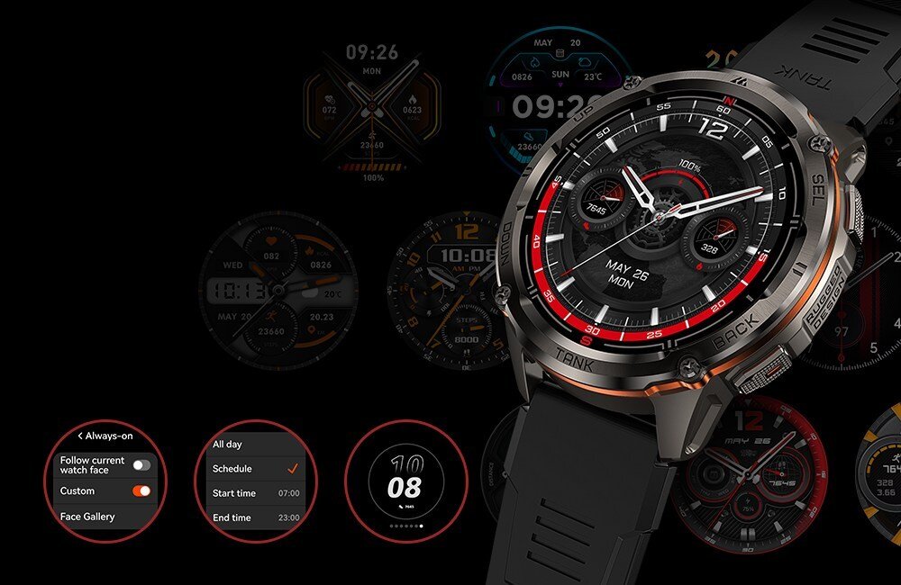 Smartwatch KOSPET Tank T3 Ultra 2 Special Edition różne tarcze