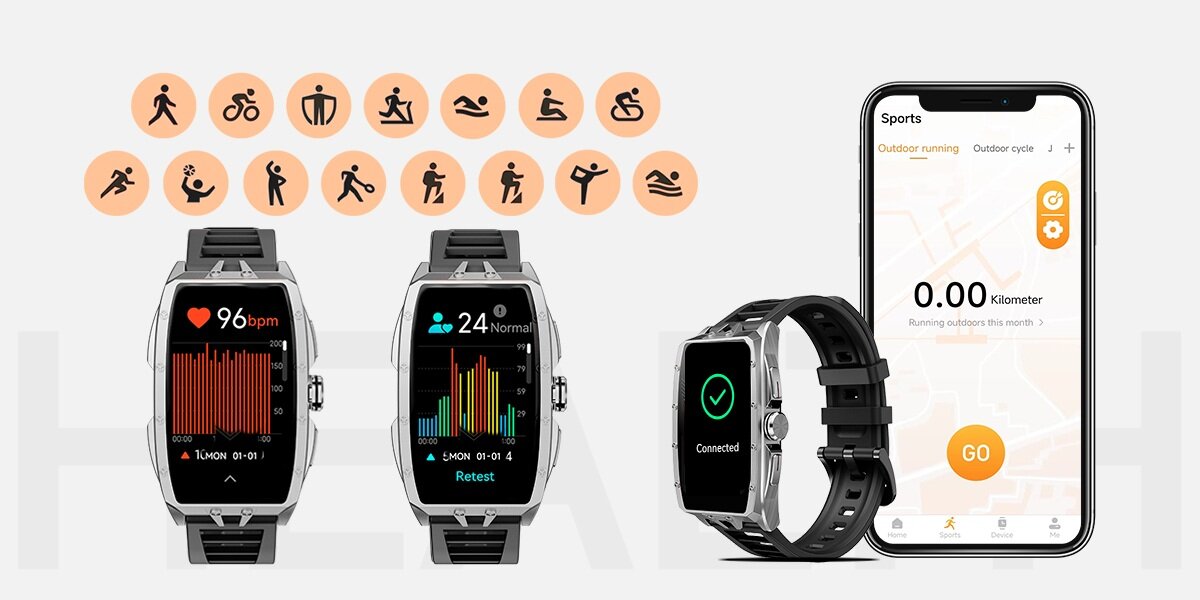 Smartwatch IMIKI Master Band monitoruje fazy snu, mierzy poziom stresu i saturację krwi (SpO2)