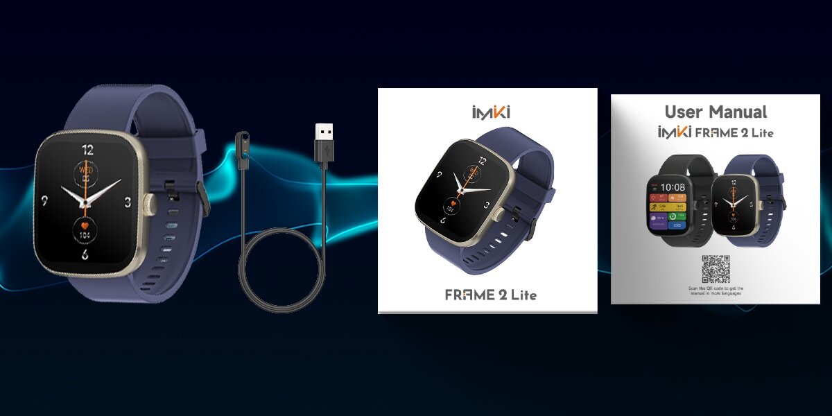 Smartwatch IMIKI Frame 2 Lite Zawartość zestawu