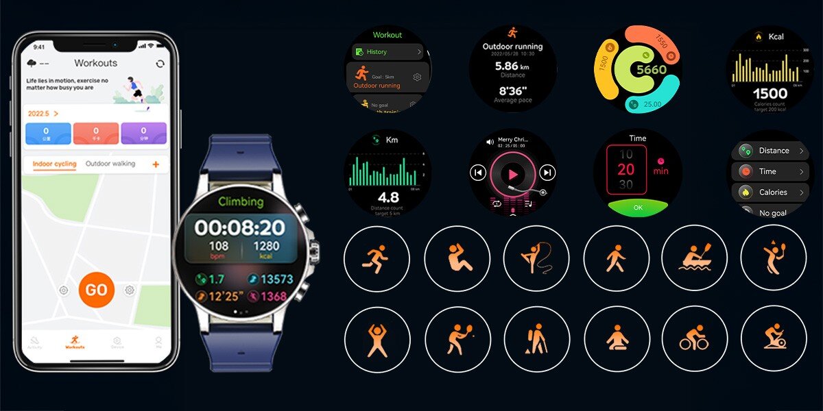 Smartwatch IMIKI Holo Ultra Klasa szczelności IP68