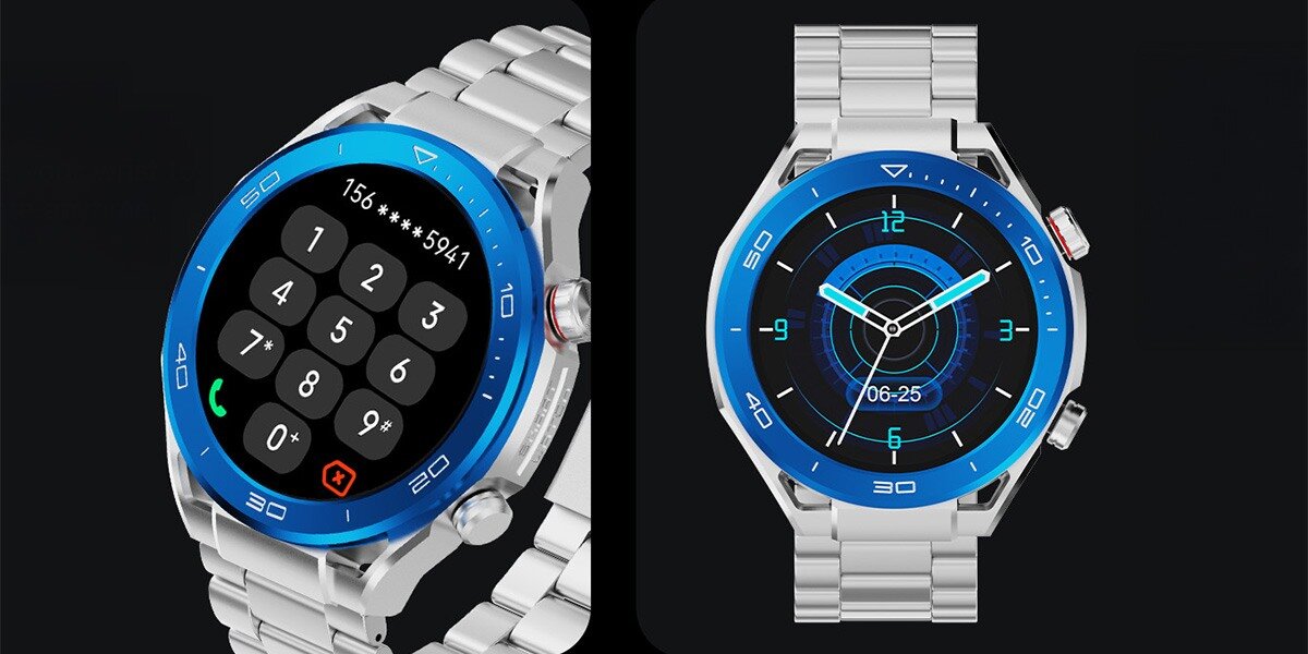 Smartwatch IMIKI Xplorer Oyster Ekran AMOLED o przekątnej 1,43 cala i rozdzielczości 466x466 pikseli Jasność