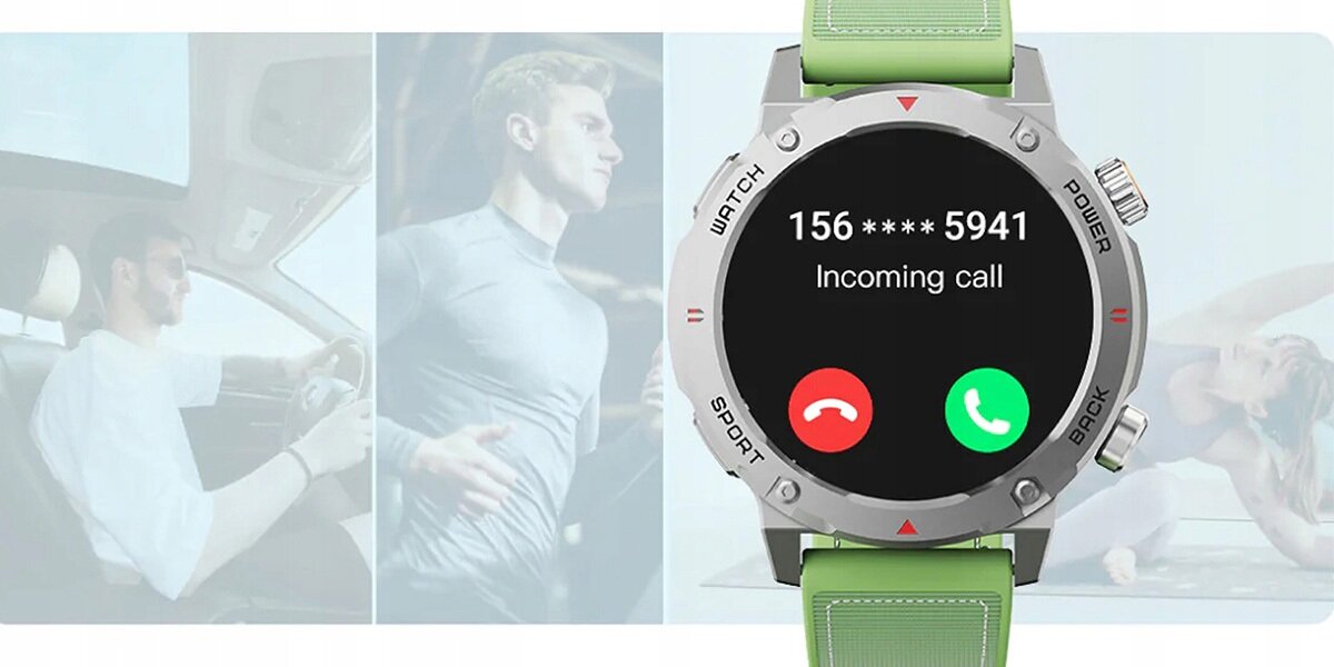 Smartwatch IMIKI Xplorer Scout mikrofon i głośnik rozmowy Bluetooth 5.3