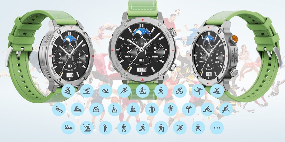 Smartwatch IMIKI Xplorer Scout Ponad 100 predefiniowanych trybów sportowych fitness
