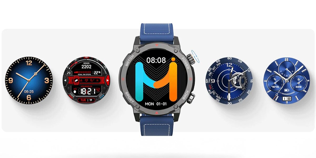 Smartwatch IMIKI Xplorer Scout Ekran AMOLED o przekątnej 1,43 cala i rozdzielczości 466x466 pikseli Jasność