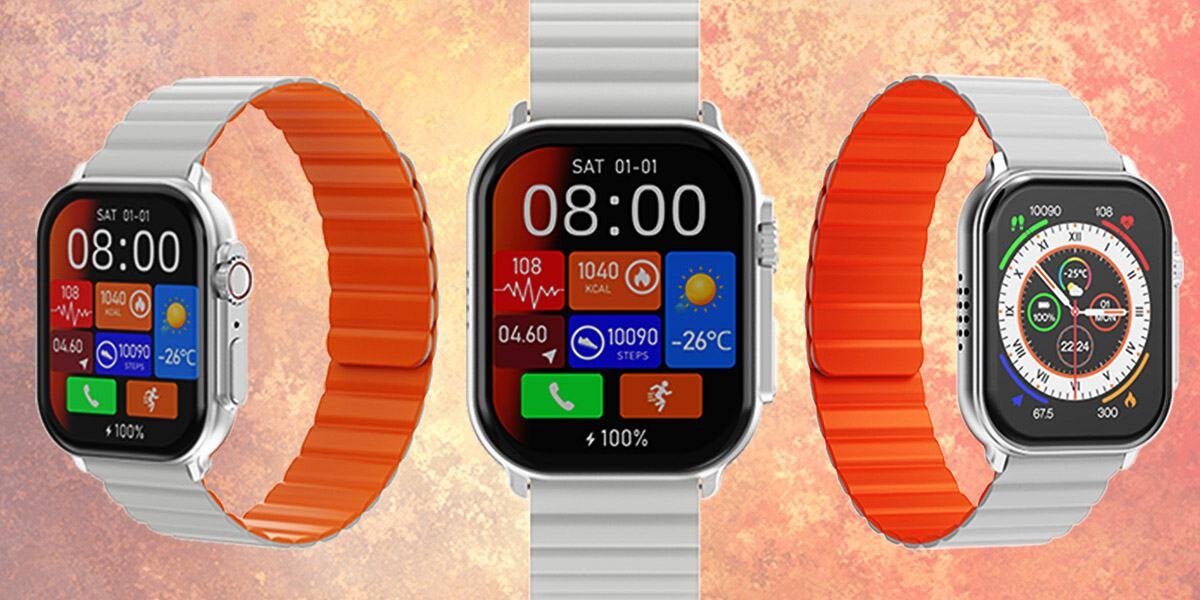 Smartwatch IMIKI Frame Pro magnetyczny pasek silikonowy obudowa