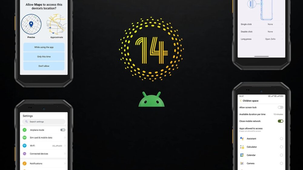 ULEFONE Armor X32 system Android 14 bezpieczeństwo aktualizacje AI motywy