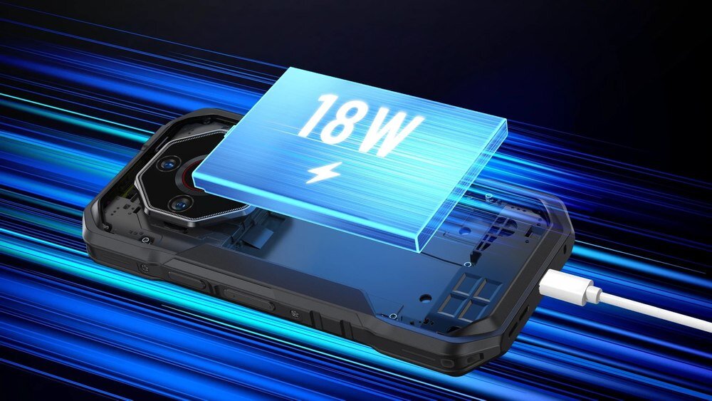 ULEFONE Armor X32 szybkie ładowanie 18W bateria 5500 mAh system chłodzenia