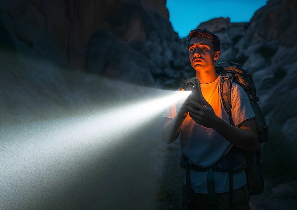 ULEFONE Armor X32 mocna latarka LED telefon outdoorowy do pracy w nocy