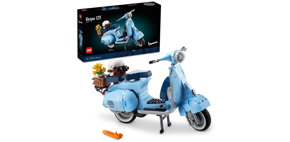 LEGO Creator Vespa 125 10298 kreatywność zabawa rozwój klocki figurki minifigurki jakość tradycja konstrukcja nauka wyobraźnia role jakość bezpieczeństwo wyobraźnia budowanie pasja hobby