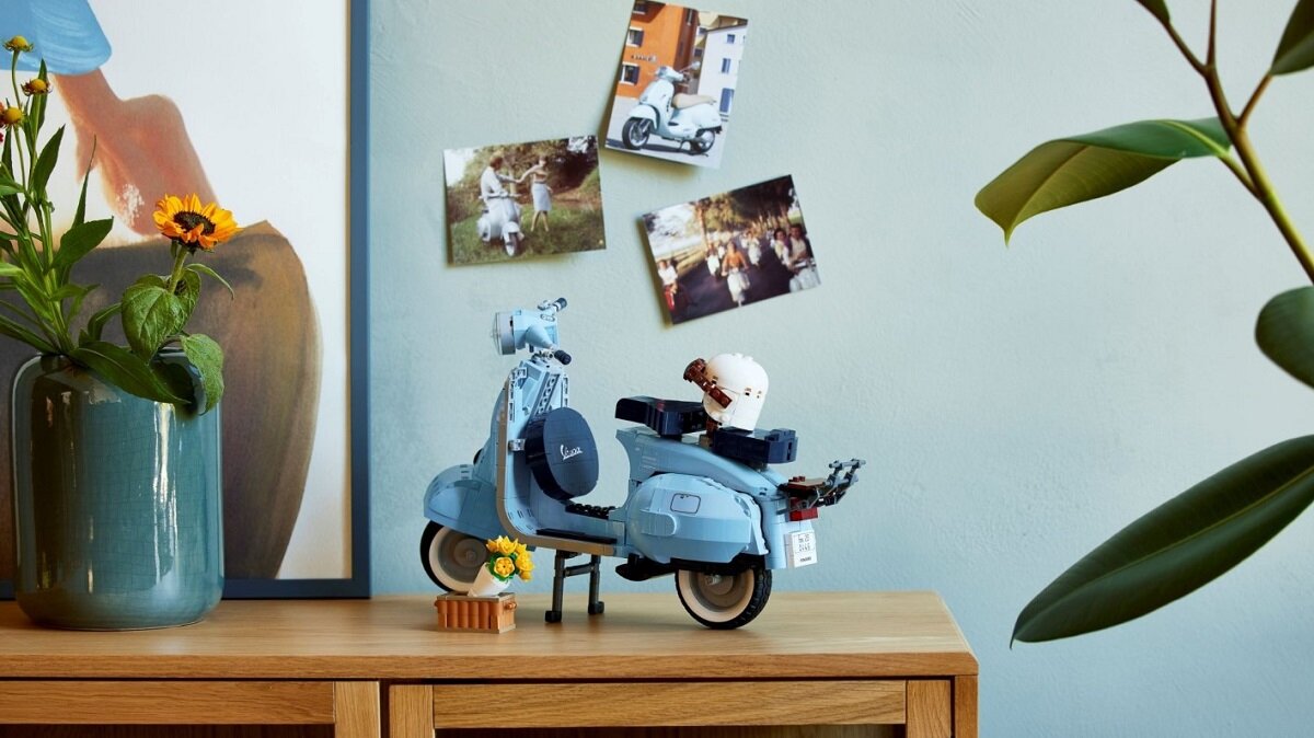 LEGO Creator Vespa 125 10298 kreatywność zabawa rozwój klocki figurki minifigurki jakość tradycja konstrukcja nauka wyobraźnia role jakość bezpieczeństwo wyobraźnia budowanie pasja hobby