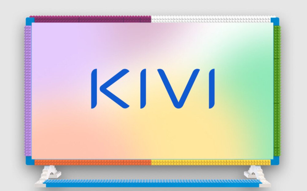 Zestaw akcesoriów do KIVI KidsTV - Kolorowe ramki - Zestaw akcesoriów, telewizor z ramką z klocków