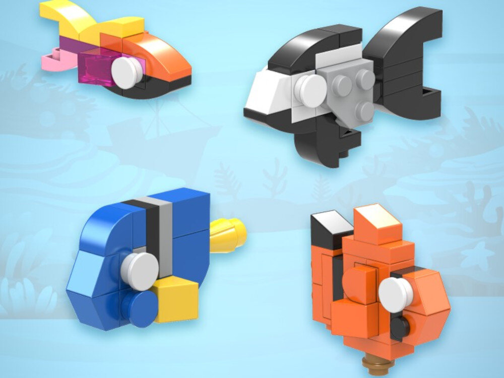 Zestaw akcesoriów do KIVI KidsTV - Zwierzęta - Jaki masz dzisiaj humor?, ZWIERZĘTA Z KLOCKÓW