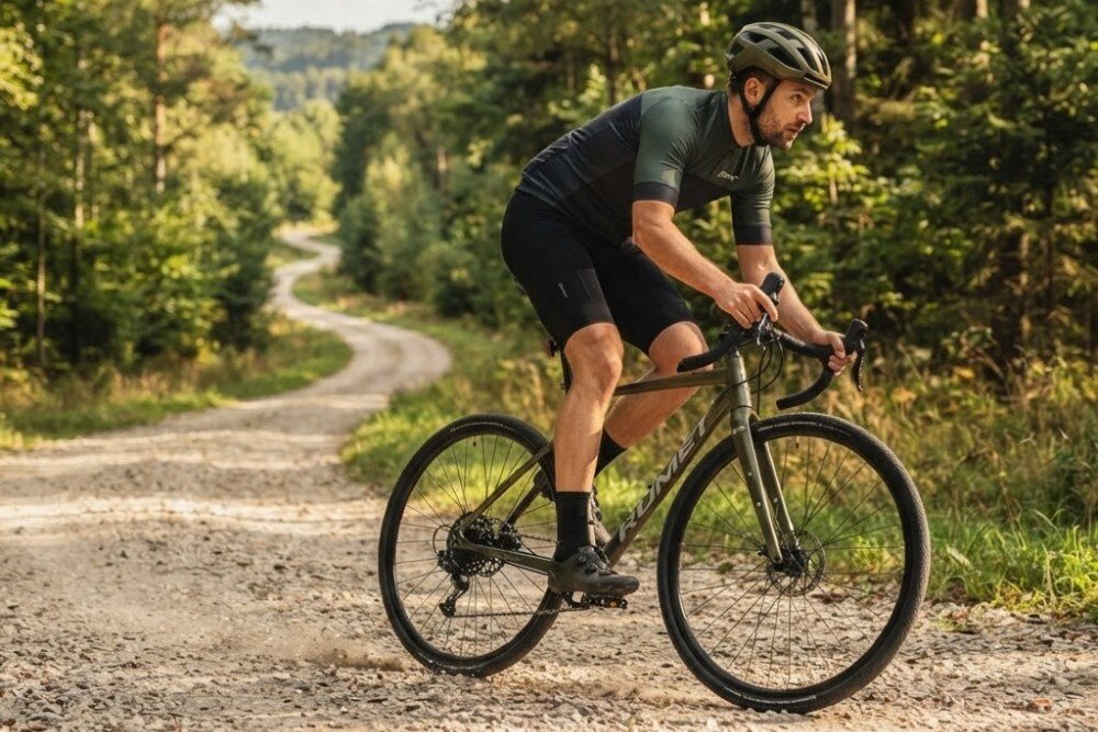 Rower gravel ROMET Boreas 2 U20 28 cali Zielono-grafitowy 2023