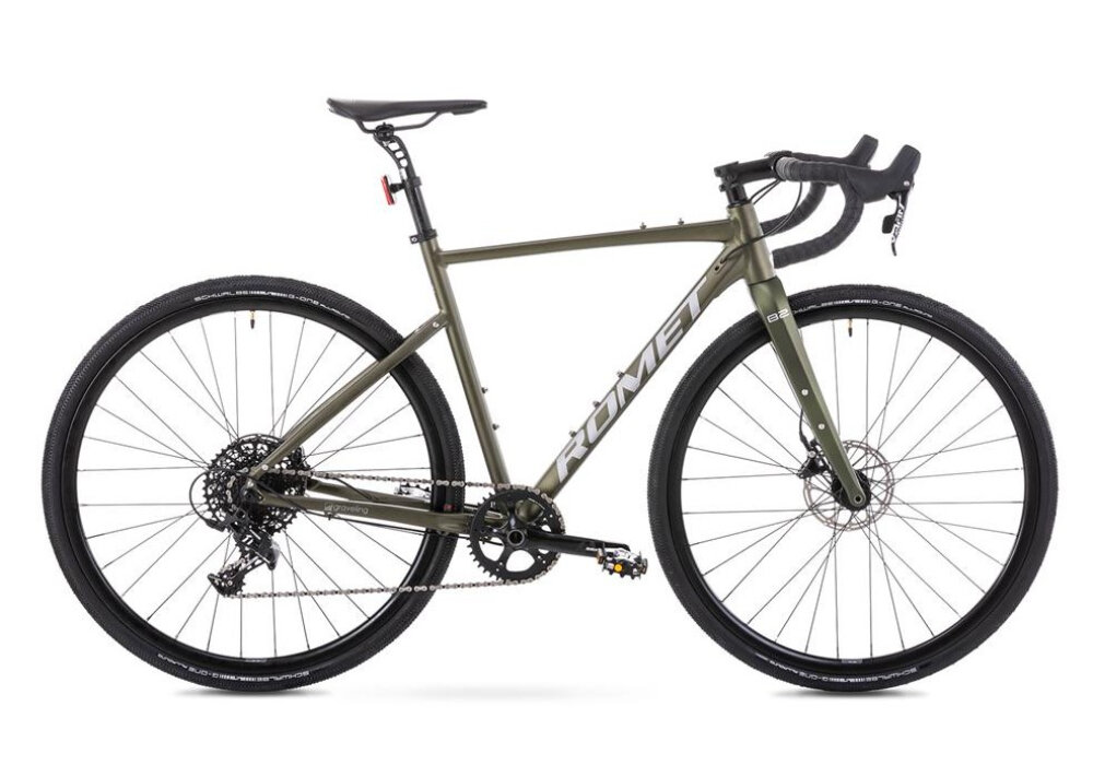 Rower gravel ROMET Boreas 2 U20 28 cali Zielono-grafitowy 2023