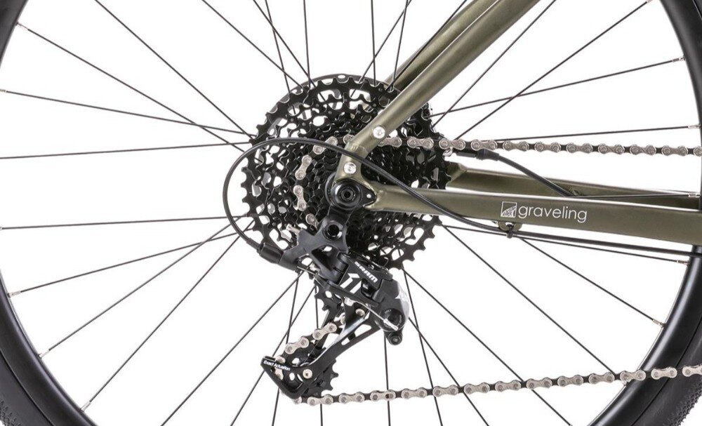 Rower gravel ROMET Boreas 2 U20 28 cali Zielono-grafitowy 2023