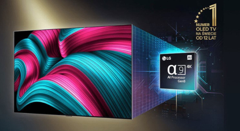 Telewizor LG 65C5ELB - Pełnia detali w każdej scenie, matryca telewizora i procesor, LED EVO AI