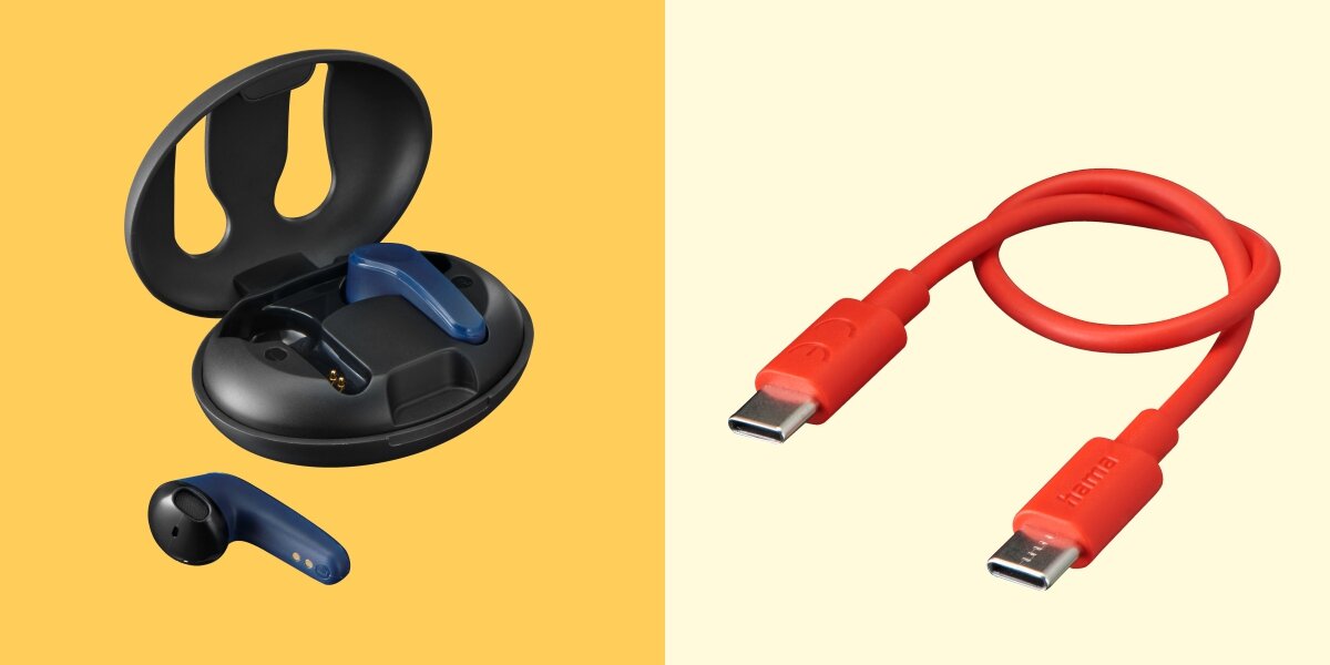 Słuchawki douszne HAMA Spirit Unchained - Szybkie ładowanie, USB-C, Qi, słuchawki z etui ładującym po skosie