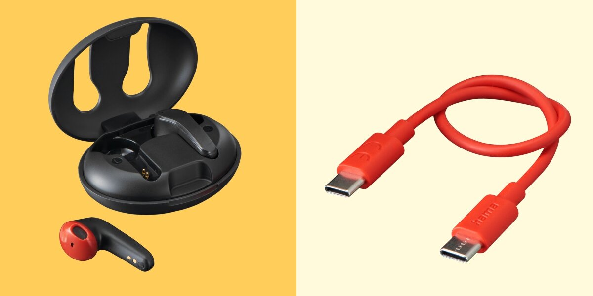 Słuchawki douszne HAMA Spirit Unchained - Szybkie ładowanie, USB-C, Qi, słuchawki z etui ładującym po skosie