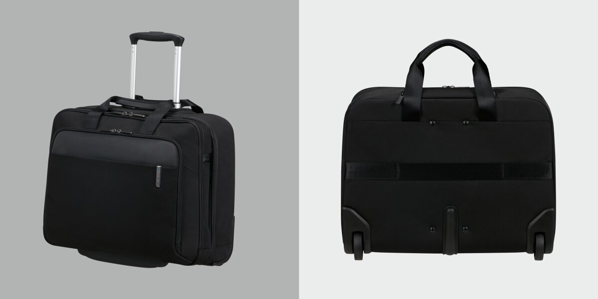 SAMSONITE Evosight teleskopową rączkę dwa solidne kółka lotniskach, dworcach czy biurach - torba z wysuniętą rączką teleskopową