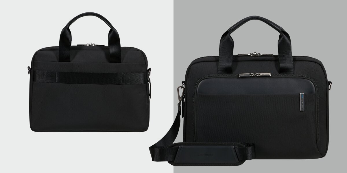 SAMSONITE Evosight Slim Bailhandle ekologicznego materiału z recyklingu PET - torba od przodu i od tyłu