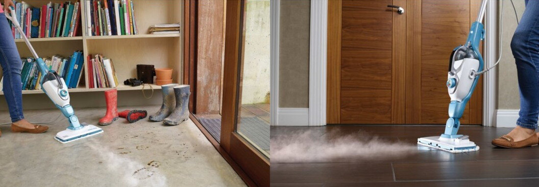 Mop parowy BLACK & DECKER FSMH13151SM Technologia Autoselect