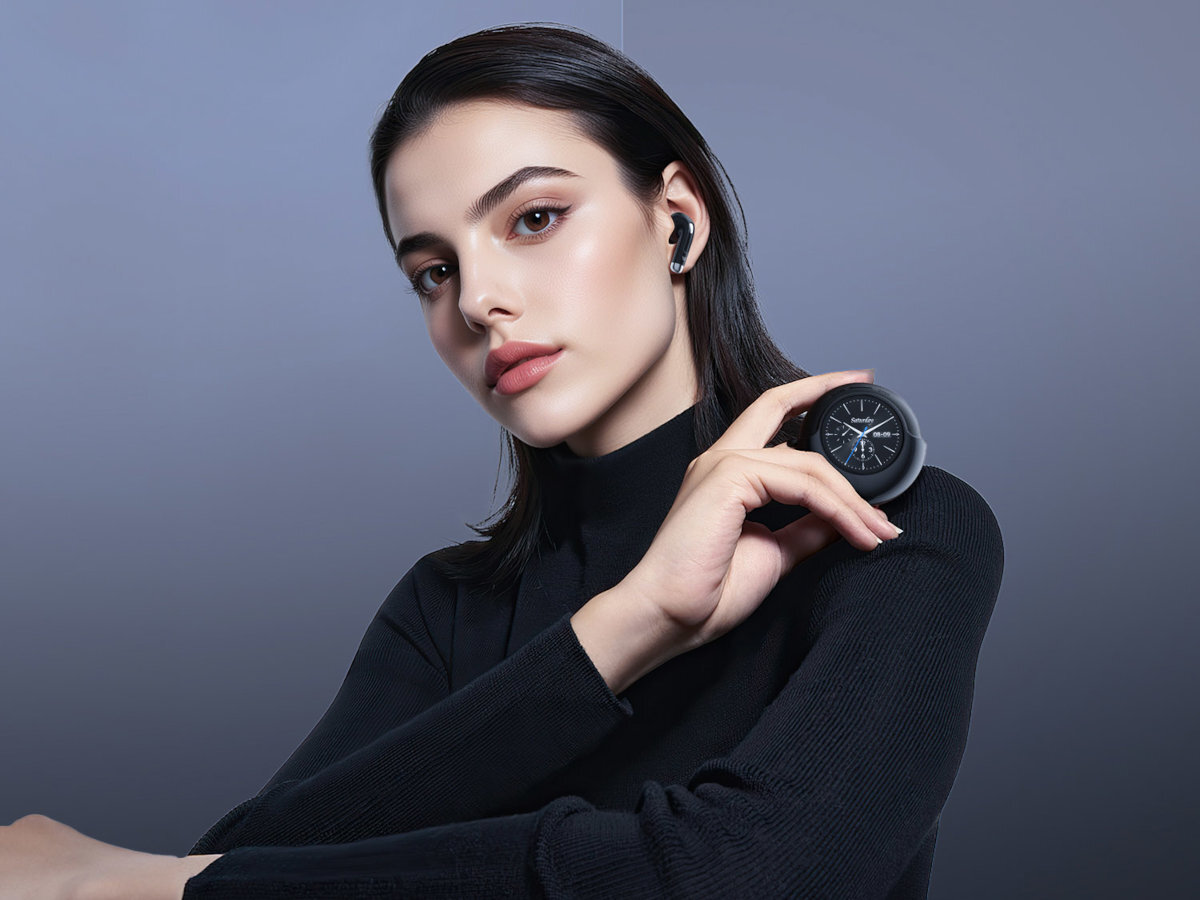 WEOFLY LifeFits odporności IPX4 pot, zachlapania i deszcz biegania, treningów czy spacerów - słuchawki w uszach kobiety