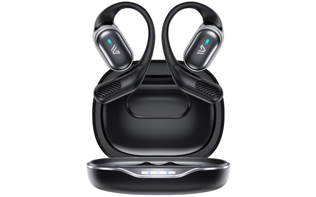 WEOFLY OutFits aktywny tryb życia odporności na pot i zachlapania (IPX4) biegania, jazdy na rowerze czy treningu na siłowni - słuchawki na białym tle