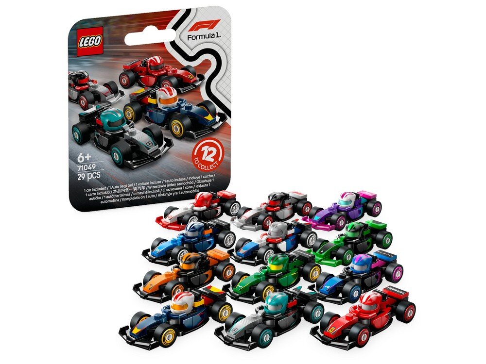 LEGO 71049 Minifigurki Kolekcjonerskie bolidy F1 (1 zestaw) Zestaw