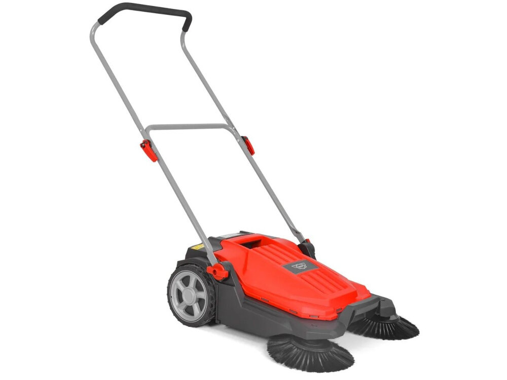 Zamiatarka ręczna HECHT 8065 zamiatarka na białym tle widoczna od przodu pod skosem sprzątanie wszechstronne zastosowanie porządek