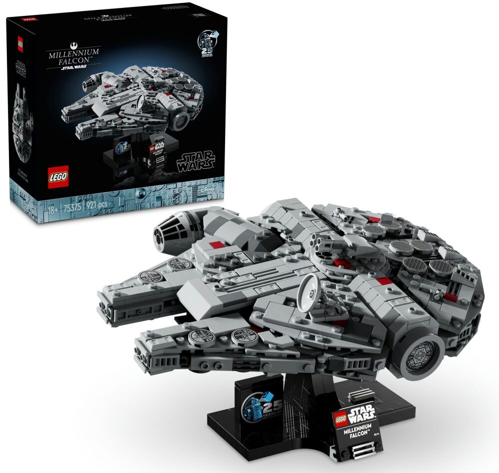 LEGO 75375 Star Wars Sokół Millennium klocki elementy zabawa łączenie figurki akcesoria figurka zestaw